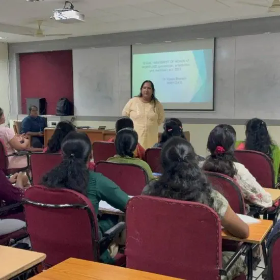 Awareness on Sexual Harassment Guest Lecture by Dr. Vijaya Bhavani on 10-12-2024