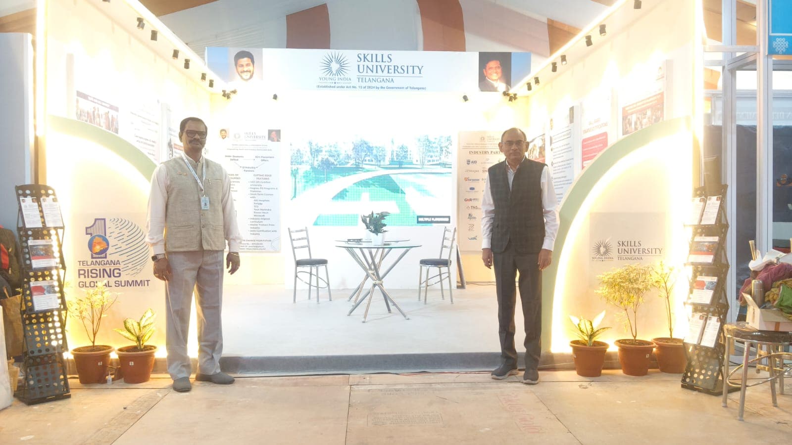 As a part of Rising Telangana Global Summit in the Future city from 08-12 Dec, YISU has put up a stall showcasing its programmes and themes of skilling and providing placement opportunities, for the youth to understand and make the most of them. The footfall was good, the youth showed enthusiasm and took immense interest in understanding the skill programmes planned for them. image 1