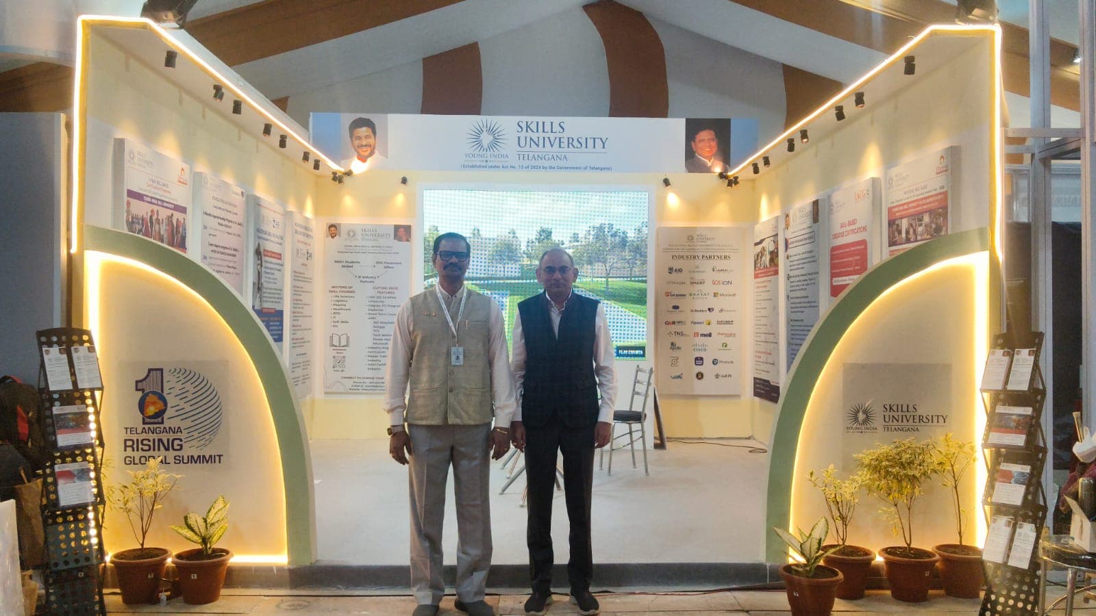 As a part of Rising Telangana Global Summit in the Future city from 08-12 Dec, YISU has put up a stall showcasing its programmes and themes of skilling and providing placement opportunities, for the youth to understand and make the most of them. The footfall was good, the youth showed enthusiasm and took immense interest in understanding the skill programmes planned for them. image 2